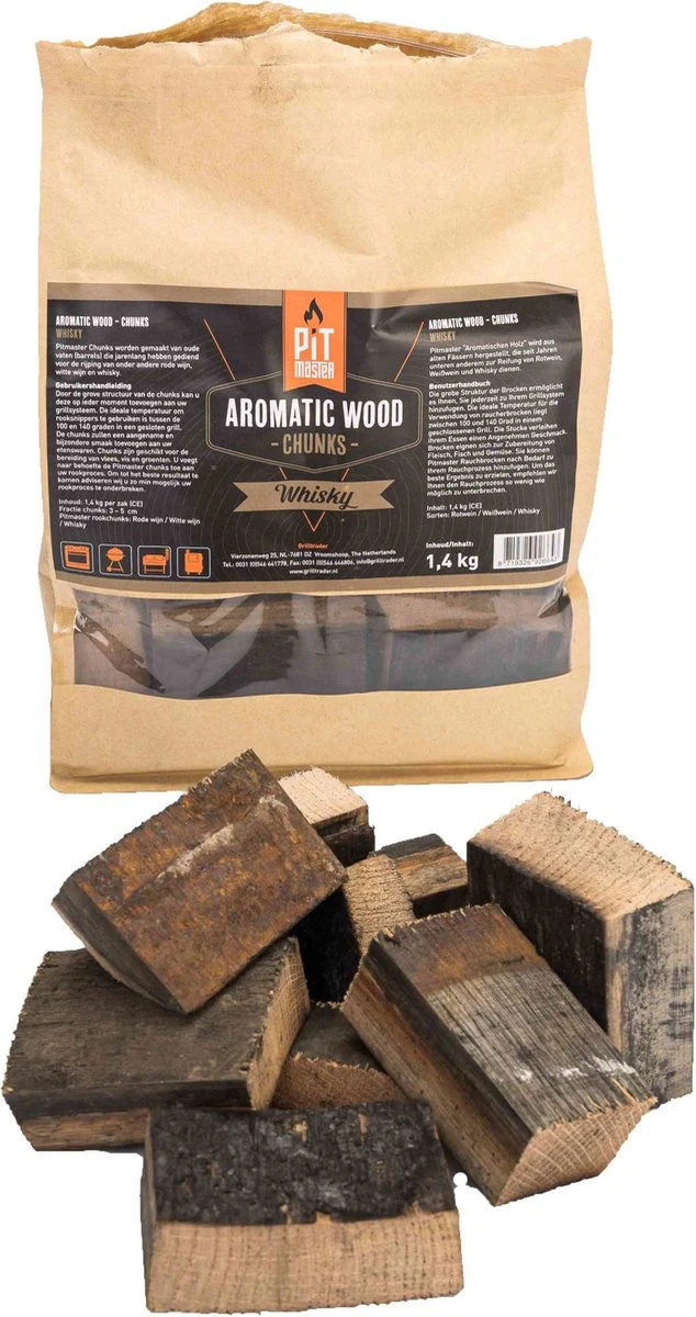 Pitmaster Morceaux De Bois à Fumer - Whisky 1.4KG 4 Pitmaster Morceaux De Bois à Fumer - Whisky 1.4KG – Image 2