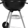 Barbecue à Charbon De Bois Bouilloire Barbecue Grill Rond Avec Couvercle Grill Avec Roues Et Poignée Grille De Support En émail Zwart Pour BBQ Camping Jardin Balcon Etc. -Magasin D'Accessoires Pour Barbecue 683x1200