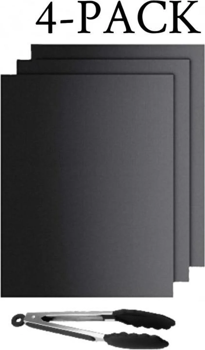 BBQ Siliconen Tenailles - 3 Incl BBQ Mat - Viande Tenailles - Tapis Barbecue - BBQ Tenailles - Noir 30cm 3 BBQ Siliconen Tenailles - 3 Incl BBQ Mat - Viande Tenailles - Tapis Barbecue - BBQ Tenailles - Noir 30cm