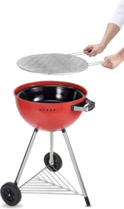 Luxaliving - Barbecue à Charbon - Barbecue Boule Kogelbarbecue X H90 Centimètres - Barbecue Rond - Barbecue Sur Roues - Rouge - Métal 13 Luxaliving - Barbecue à Charbon - Barbecue Boule Kogelbarbecue X H90 Centimètres - Barbecue Rond - Barbecue Sur Roues - Rouge - Métal -Magasin D'Accessoires Pour Barbecue 713x1200