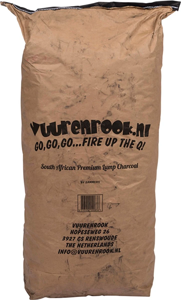 Vuur&Rook South African Premium Lump Charcoal 100% Black Wattle Par Dammers 10 Kg 3 Vuur&Rook South African Premium Lump Charcoal 100% Black Wattle Par Dammers 10 Kg