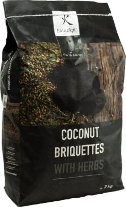 EldurApi | Briquettes De Noix De Coco Aux Herbes| Briquettes De Noix De Coco Aux Herbes | Charbon De Bois