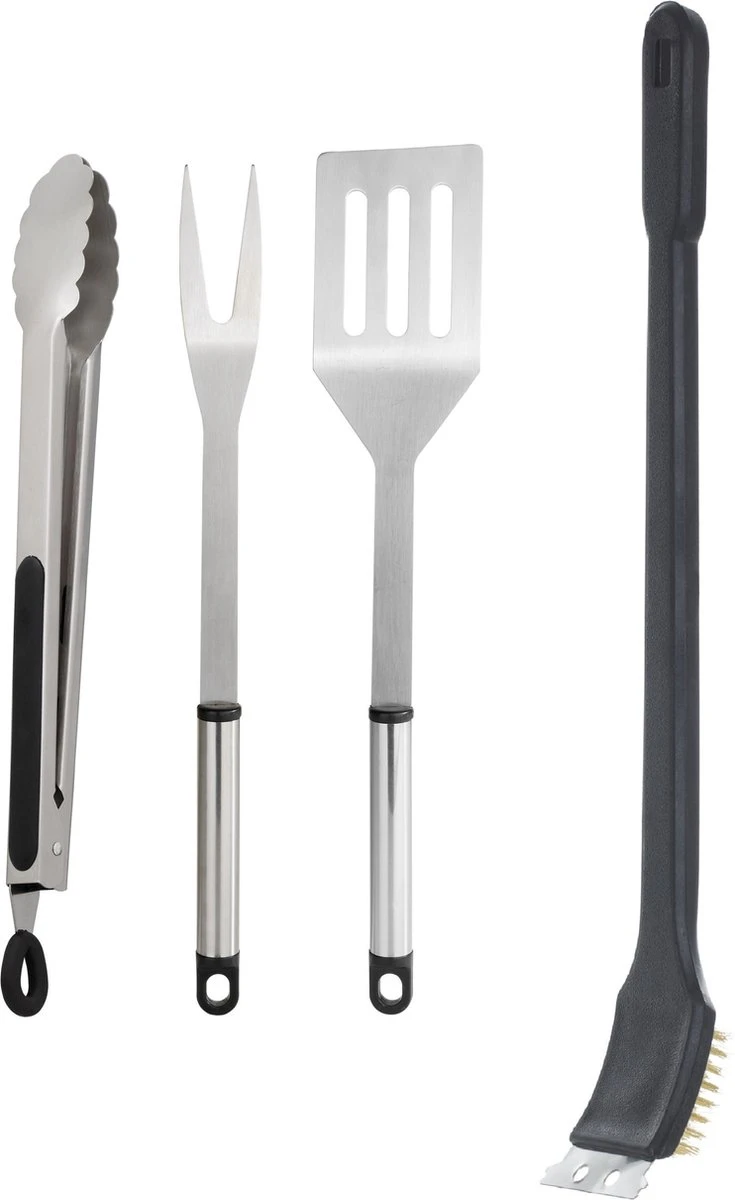 Ensemble D'outils Pour BBQ/ Barbecue 4 Pièces En Acier Inoxydable Avec Brosse De Nettoyage 43 Cm 3 Ensemble D'outils Pour BBQ/ Barbecue 4 Pièces En Acier Inoxydable Avec Brosse De Nettoyage 43 Cm