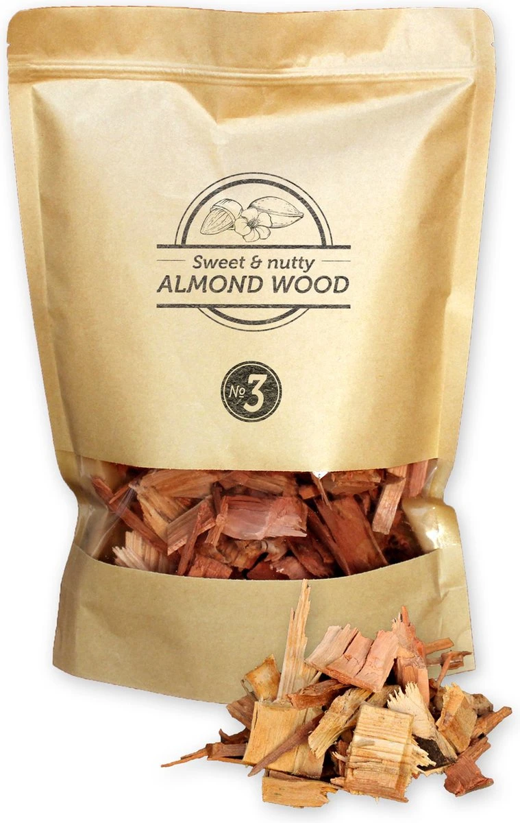 Smokey Olive Wood Fumé - Copeaux De Bois - 1,7L - Bois D'amandier - Copeaux ø 2cm-3cm 5 Smokey Olive Wood Fumé - Copeaux De Bois - 1,7L - Bois D'amandier - Copeaux ø 2cm-3cm – Image 3