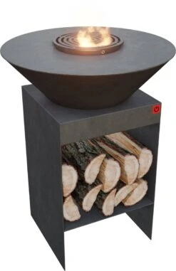 VOLT! Barbecue Dutch Fire Bowl - Brasero Avec Rangement Pour Bois Pour Extérieur - Cuisine D'extérieur - Plaque De Gril - Plancha Barbecue - Grille De Gril - Anneau De Gril -Magasin D'Accessoires Pour Barbecue 777x1200