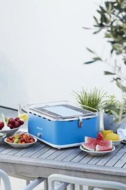 Barbecook Carlo - Barbecue Au Charbon De Bois - Barbecue De Table - Sac De Transport - Compact - Ventilateur - 38,5 X 28,5 Cm - 6 P. - Bleu -Magasin D'Accessoires Pour Barbecue 799x1200 11