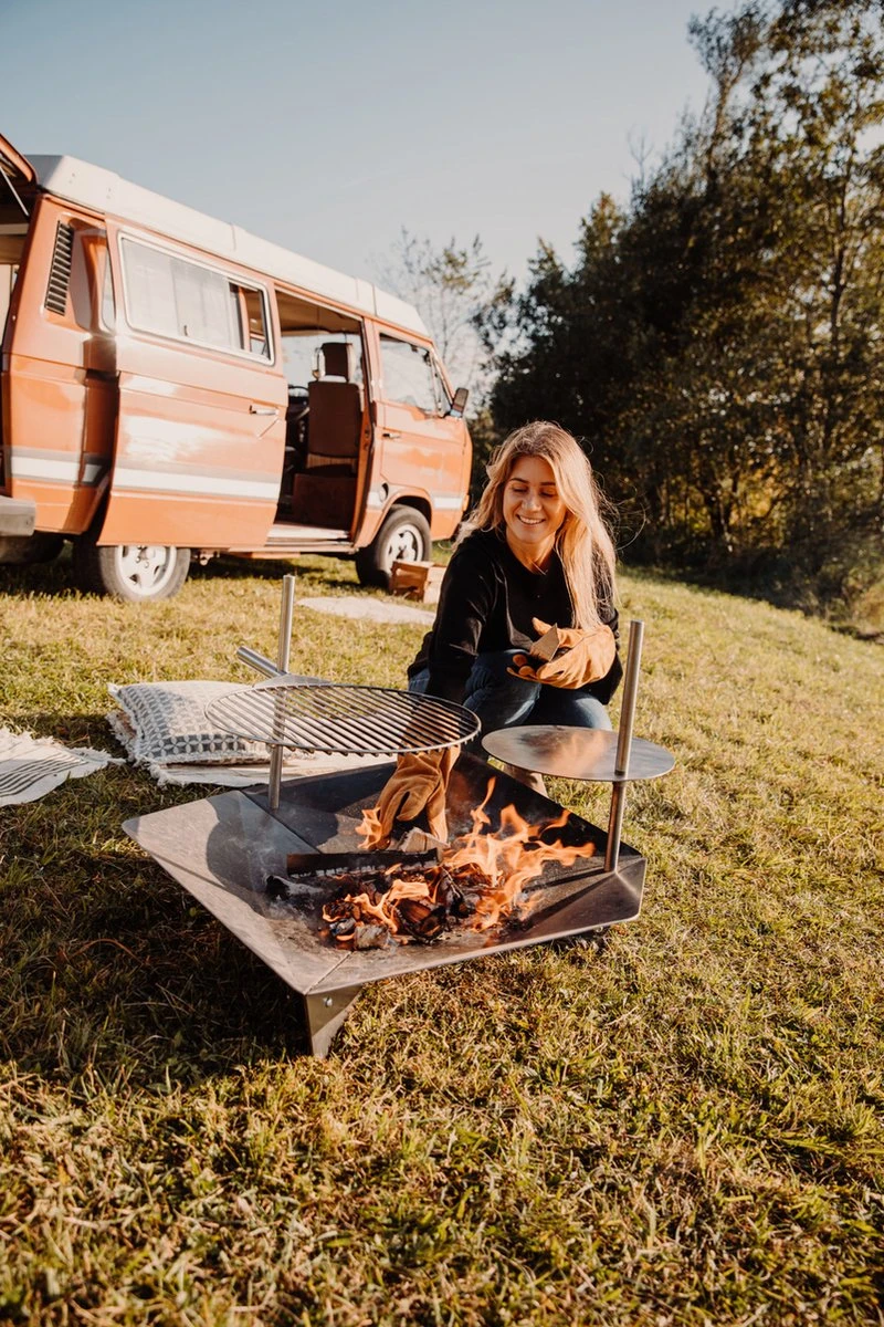 Table De Cheminée Triple Höfats - Acier Inoxydable - Ø35 Cm - Argent 5 Table De Cheminée Triple Höfats - Acier Inoxydable - Ø35 Cm - Argent – Image 3