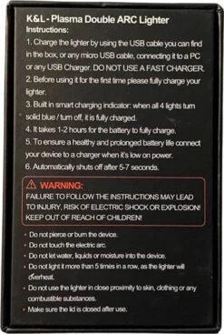 Briquet électrique K&L | Briquet Plasma Rechargeable Par USB | Résistant Au Vent Et Aux Tempêtes | Briquet Plasma | Or 8 Briquet électrique K&L | Briquet Plasma Rechargeable Par USB | Résistant Au Vent Et Aux Tempêtes | Briquet Plasma | Or -Magasin D'Accessoires Pour Barbecue 808x1200 3