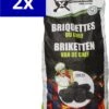 Briquettes De Charbon De Bois Famiflora Pour Le Barbecue 15KG (2 X 7,5KG) - Idéal Pour Les Viandes Avec Un Long Temps De Cuisson - Temps De Cuisson -Magasin D'Accessoires Pour Barbecue 809x1200