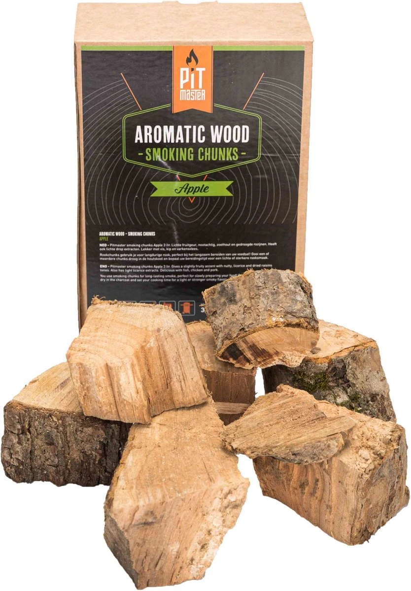 Pit Master Aromatic Wood Smoking Chunks Apple 4 Pit Master Aromatic Wood Smoking Chunks Apple â Image 2
