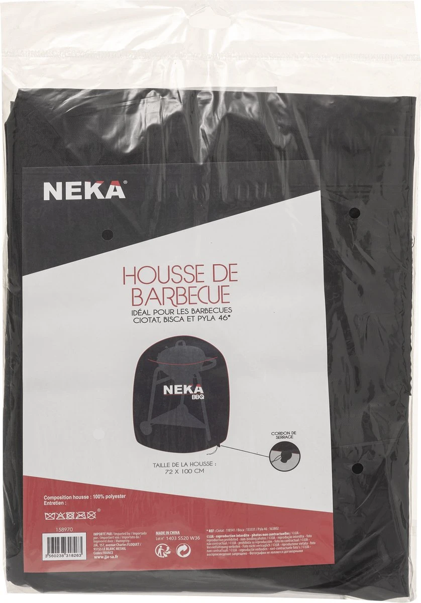 Housse De Barbecue - Housse De Protection Pour Barbecue Rond - 72 X 100 Cm - Imperméable - Noir 6 Housse De Barbecue - Housse De Protection Pour Barbecue Rond - 72 X 100 Cm - Imperméable - Noir – Image 4