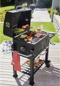 BBQ KING - Barbecue à Charbon De Bois - BBQ - GRILL - Avec Couvercle - Contrôle De La Température Avec 4 Positions De Ventilation - Grillage Indirect -Magasin D'Accessoires Pour Barbecue 838x1200