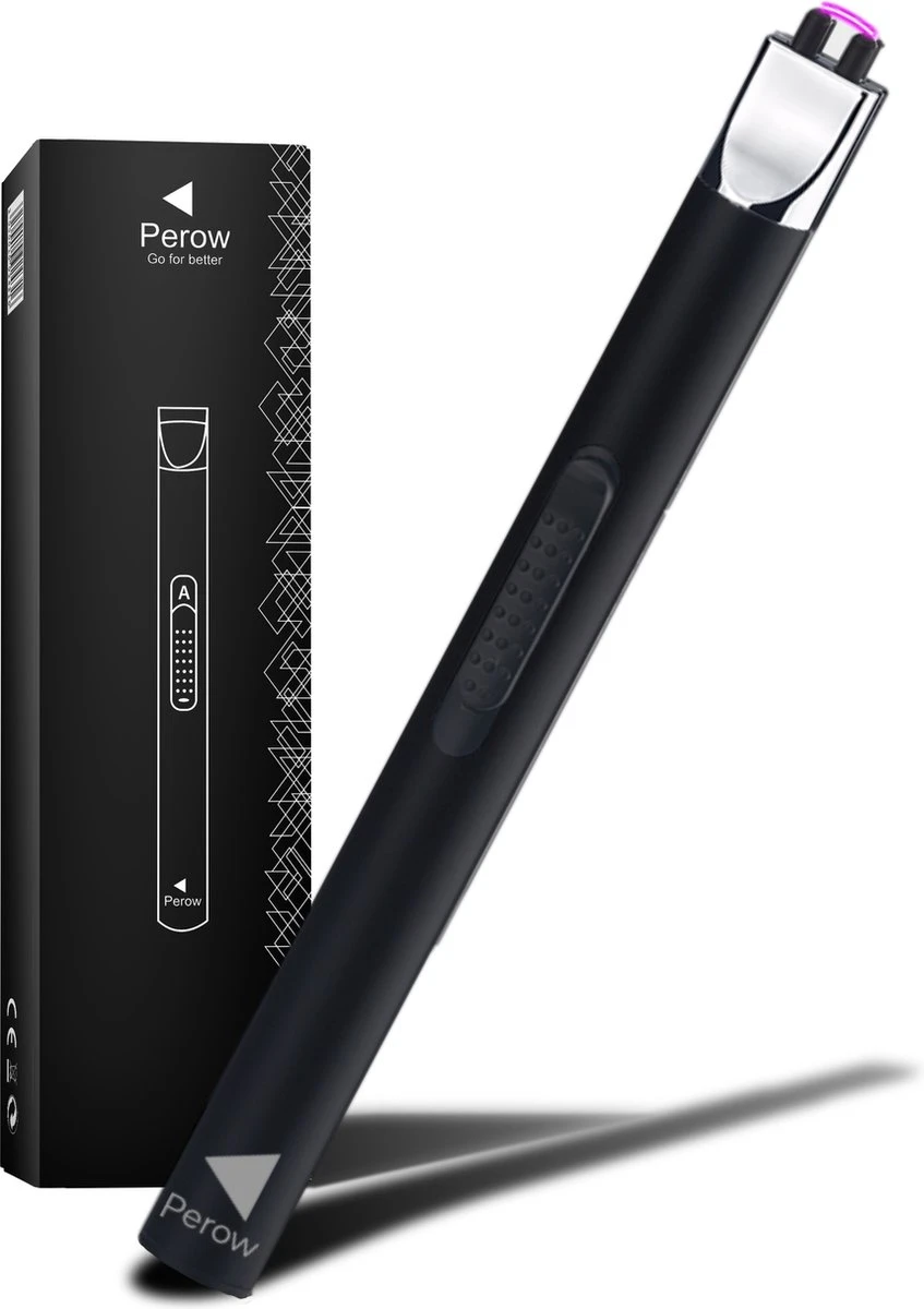 Briquet électrique Long Rechargeable - Briquet à Plasma Durable - Coffret Cadeau Inclus - BBQ - Bougies - Zwart 3 Briquet électrique Long Rechargeable - Briquet à Plasma Durable - Coffret Cadeau Inclus - BBQ - Bougies - Zwart