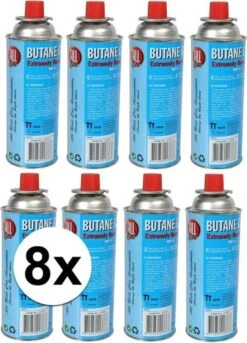 8x Bouteilles De Gaz Pour Chaudière - Gaz Butane - 8 Pièces Par 227 Grammes - Recharge De La Canette De Gaz