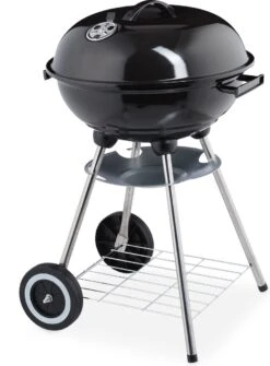 Relaxdays Barbecue Au Charbon De Bois Avec Couvercle - Barbecue à Bouilloire - Barbecue - Grill à Boules - Noir -Magasin D'Accessoires Pour Barbecue 886x1200