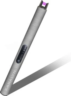 Xaralyn | Briquet électrique | Nouveau 2023 | USB Rechargeable | Extensible | Briquet Plasma | Protègent Contre Le Vent | Briquet électrique Sans Flamme Pour Cuisine, Bougie, Barbecue Ou Foyer - Argent