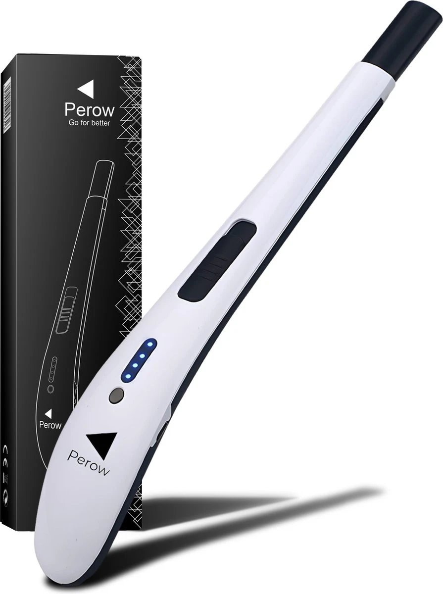 Briquet électrique Long Rechargeable - Blanc - Briquet Plasma Durable - Comprend Une Boîte-cadeau - Barbecue - Bougies 3 Briquet électrique Long Rechargeable - Blanc - Briquet Plasma Durable - Comprend Une Boîte-cadeau - Barbecue - Bougies