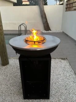 RJRoyal Living Plancha Grill BBQ Amigo Avec Couvercle Et Rangement Bois Brasero Inox Cuisine Exterieure Brasero Pour Exterieur 67x67x95cm -Magasin D'Accessoires Pour Barbecue 899x1200 10