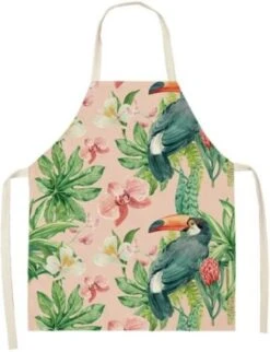 Tablier De Cuisine Avec Perroquet - Aussi Sympa Comme Cadeau - Tablier De Cuisine - Aussi Sympa Comme Cadeau De Noël - Pour Un Bon Moment En Cuisine.