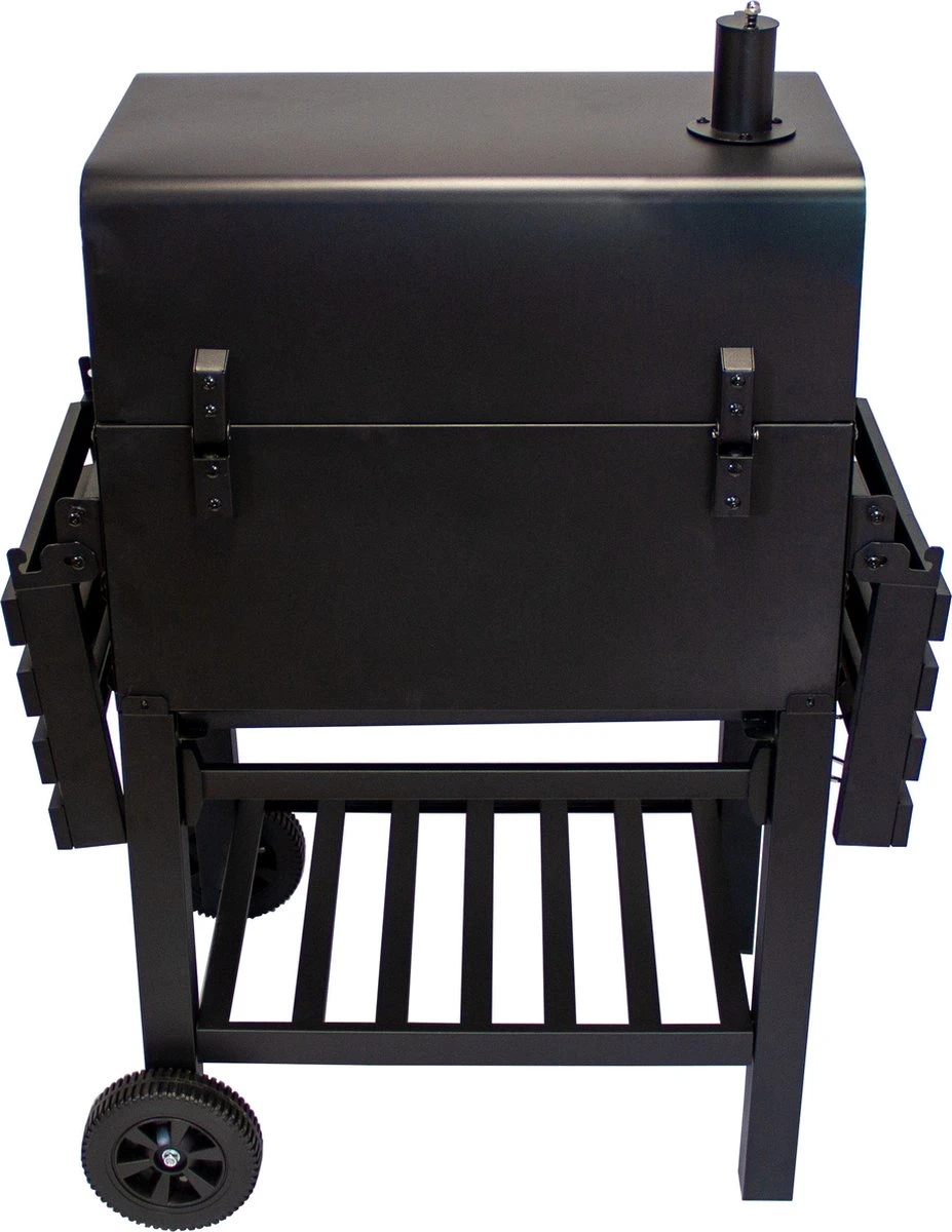 BBQ Grill XL Smoker Jardin - Barbecue à Charbon De Bois De Bois - Y Compris Housse De Pluie - Brosse Métallique - Espace De Rangement Rabattable 9 BBQ Grill XL Smoker Jardin - Barbecue à Charbon De Bois De Bois - Y Compris Housse De Pluie - Brosse Métallique - Espace De Rangement Rabattable – Image 7