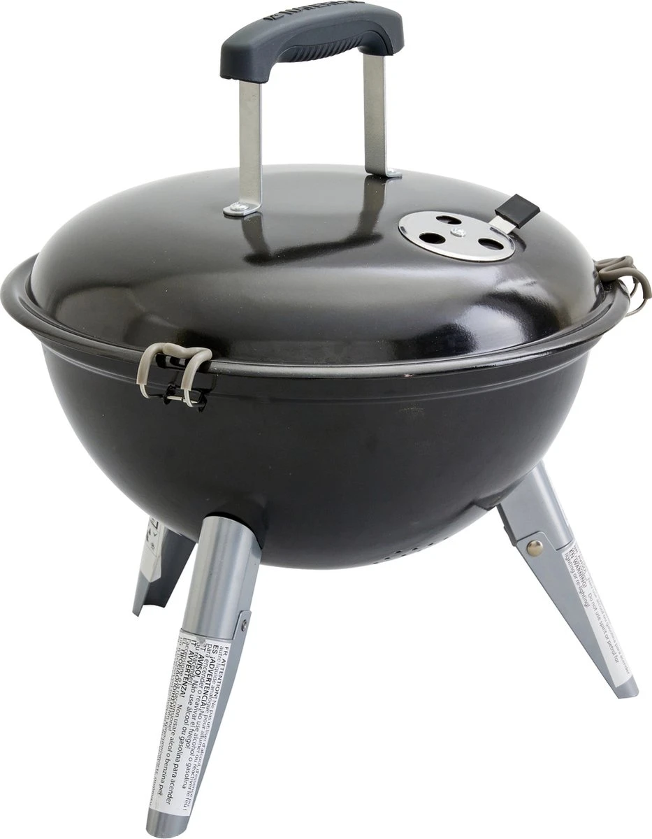 NATERIAL - Barbecue à Charbon Portable POENIX ALPHA II NOMAD - 4 Personnes - Ø37 Cm - H. 43,5 Cm - Acier émaillé - Zwart - Barbecue Pique-nique - Barbecue De Camping 3 NATERIAL - Barbecue à Charbon Portable POENIX ALPHA II NOMAD - 4 Personnes - Ø37 Cm - H. 43,5 Cm - Acier émaillé - Zwart - Barbecue Pique-nique - Barbecue De Camping