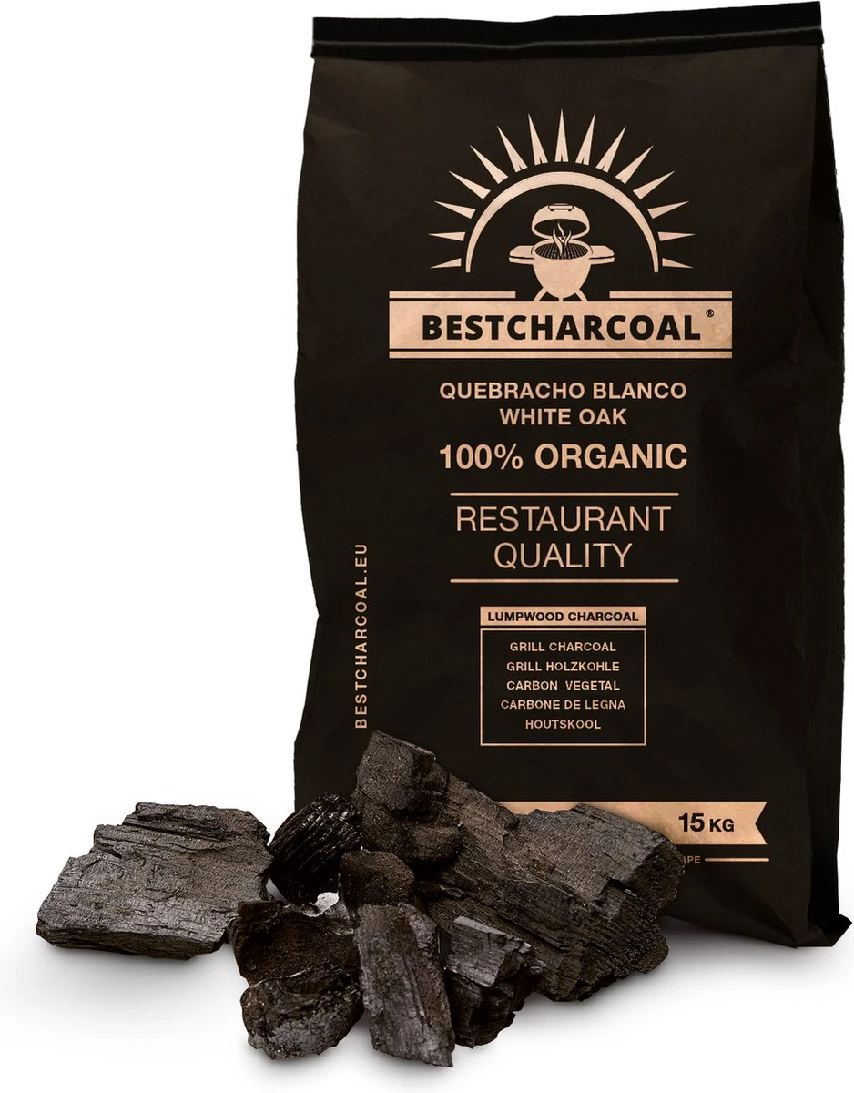 Charbon De Bois Quebracho Blanco 15 Kg “Bestcharcoal” RESTAURANT Qualité. à Usage Professionnel 3 Charbon De Bois Quebracho Blanco 15 Kg “Bestcharcoal” RESTAURANT Qualité. à Usage Professionnel