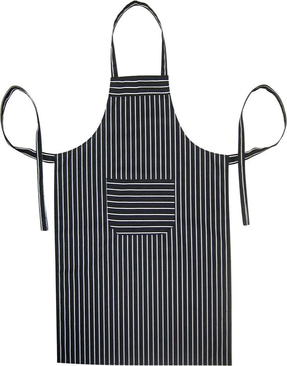 Tablier De Cuisine Homéé - Tablier Rayures Noires - 70 X 100 Cm 3 Tablier De Cuisine Homéé - Tablier Rayures Noires - 70 X 100 Cm
