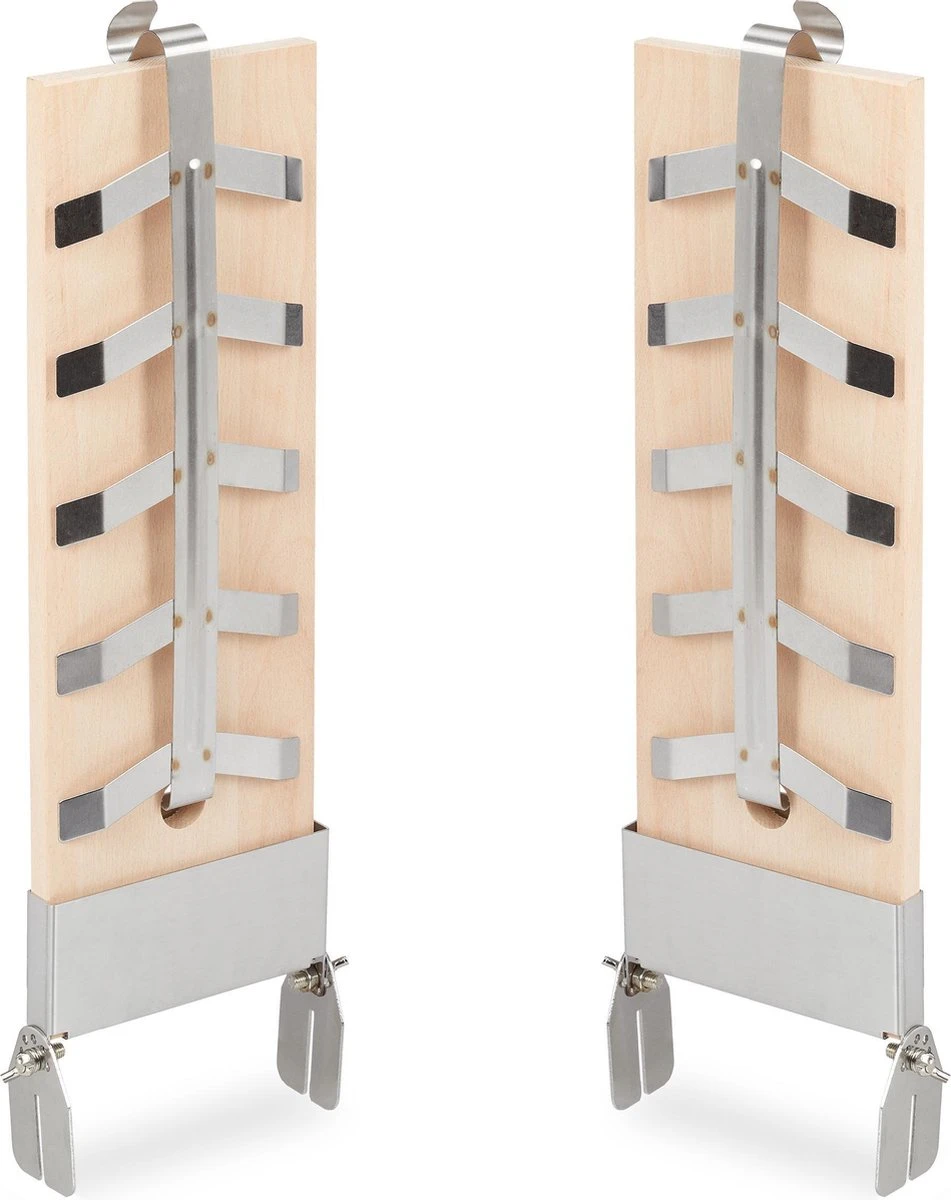 Relaxdays Planche à Fumer Bbq Saumon - Planche Finlandaise - Lot De 2 - Bois De Hêtre - H 55 Cm - Planche à Saumon 3 Relaxdays Planche à Fumer Bbq Saumon - Planche Finlandaise - Lot De 2 - Bois De Hêtre - H 55 Cm - Planche à Saumon