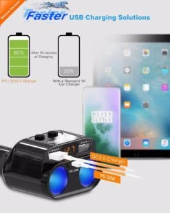 Adaptateur Secteur Pour Allume-cigare 200 W, Chargeur De Voiture USB C Avec Power 20 W 3.0 Et QC 3.0 Pour IPhone 13 Pro Max/13/12/11/11 Pro/X/8/7, Samsung Galaxy S20 S21 A52, Oppo Et Plus -Magasin D'Accessoires Pour Barbecue 959x1200 3