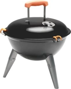 NATERIAL - Barbecue à Charbon Portable PHOENIX NOMAD - 4 Personnes - Ø37 Cm - H. 35/43 Cm - Acier émaillé - Zwart - Grill Sphérique -Magasin D'Accessoires Pour Barbecue 962x1200