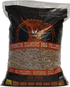 BBQr's PREMIUM DIAMAND CHERRY GRILL & BBQ PELLETS 10 Kg Pour Barbecue à Pellets, Fumoir Et Four à Pizza
