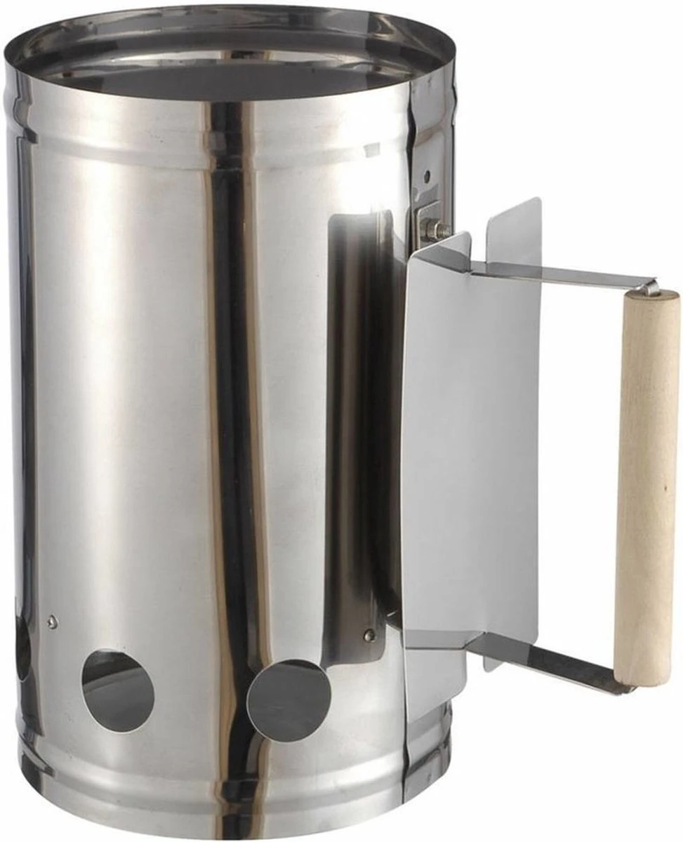 Barbecue/ BBQ Briquettes Démarreur Inox Avec Manche En Bois 27 X 17 Cm - Avec Pelle à Charbon Noir 37 Cm 5 Barbecue/ BBQ Briquettes Démarreur Inox Avec Manche En Bois 27 X 17 Cm - Avec Pelle à Charbon Noir 37 Cm – Image 3