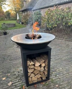 RJRoyal Living Plancha Grill BBQ Amigo Avec Couvercle Et Rangement Bois Brasero Inox Cuisine Exterieure Brasero Pour Exterieur 67x67x95cm -Magasin D'Accessoires Pour Barbecue 979x1200