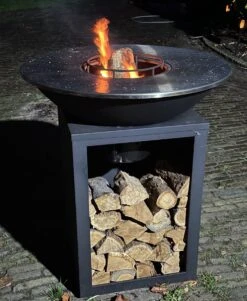 RJRoyal Living Plancha Grill BBQ Amigo Avec Couvercle Et Rangement Bois Brasero Inox Cuisine Exterieure Brasero Pour Exterieur 67x67x95cm -Magasin D'Accessoires Pour Barbecue 985x1200