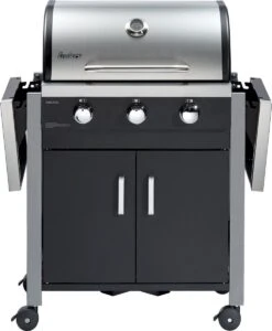 Barbecue à Gaz Enders Chicago 3 - Zwart - Surface De Cuisson 60x42 Cm - 28 KG - Grille De Cuisson En Acier émaillé - Bbq - -Magasin D'Accessoires Pour Barbecue 988x1200