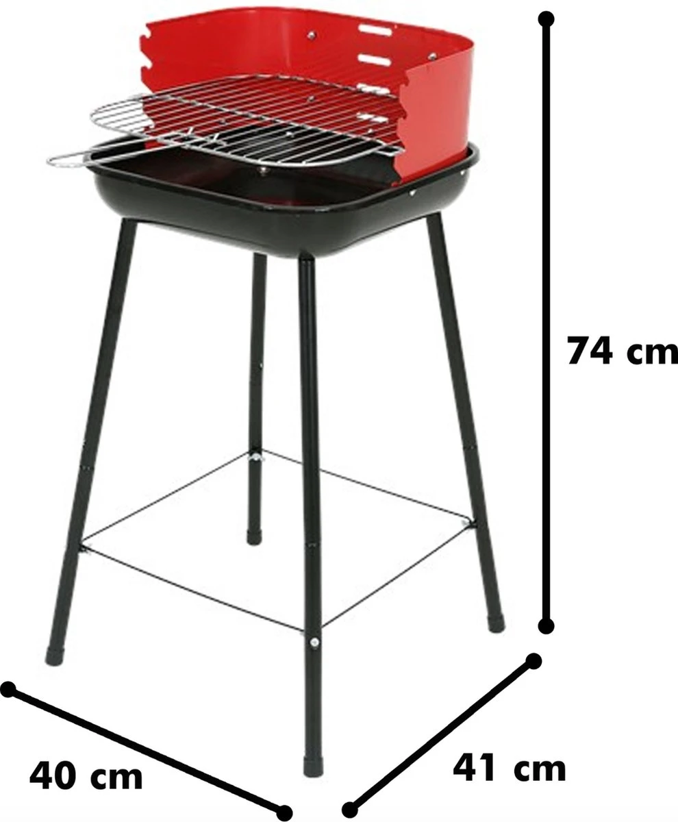 Inround - Barbecue Avec Briquettes De Charbon De Bois, Allume-feu, Allume-charbon Et Brochettes De Barbecue - BBQ 4 Inround - Barbecue Avec Briquettes De Charbon De Bois, Allume-feu, Allume-charbon Et Brochettes De Barbecue - BBQ – Image 2