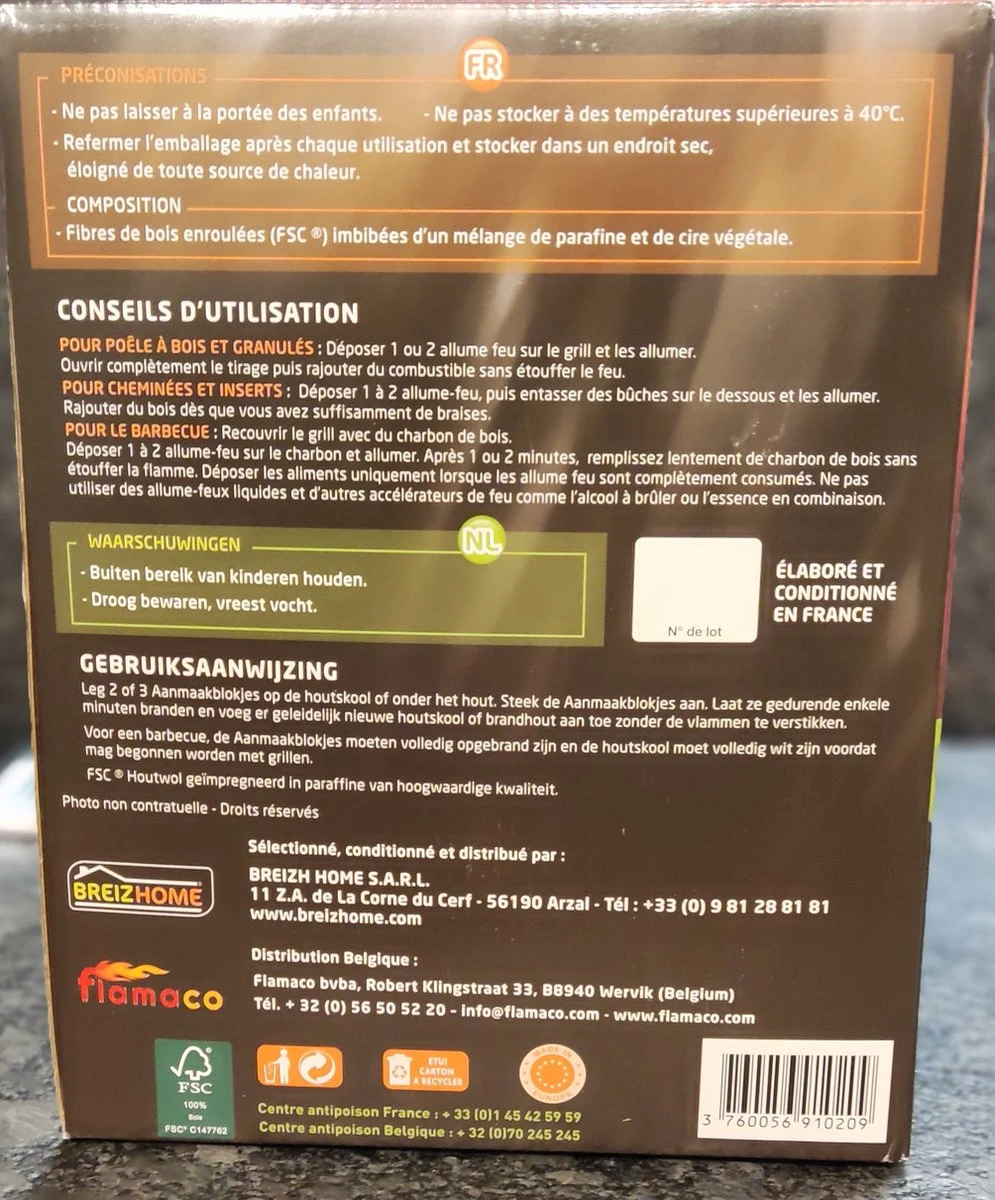 Breizhome Laine De Bois Allume-feu / Copeaux D'allume-feu - Maxipack Environ 150 Pièces 2kg - Allume-feu FSC® - BBQ & Cheminée 8 Breizhome Laine De Bois Allume-feu / Copeaux D'allume-feu - Maxipack Environ 150 Pièces 2kg - Allume-feu FSC® - BBQ & Cheminée – Image 6