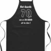 Mijncadeautje - Tablier Cadeau - Tablier D'âge - Tablier De Cuisine - 100 % Coton - Anniversaire - Noir - 90 X 65 Cm - Il A Fallu 70 Ans Pour être Aussi Beau -Magasin D'Accessoires Pour Barbecue 997x1200